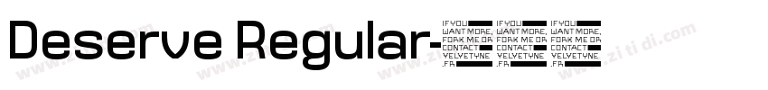 Deserve Regular字体转换